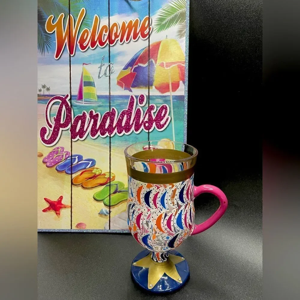 LOLITA - “Casbah” Hot Beverage Coffee Mug l Hand Painted  Collectible l  EUC